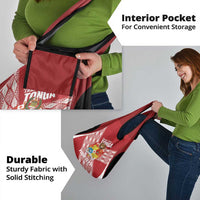 Tonga Rugby Custom Grocery Bag Go ʻIkale Tahi Go Tongan Tapa Cloth