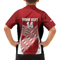 Tonga Rugby Custom Hawaiian Shirt Go ʻIkale Tahi Go Tongan Tapa Cloth