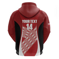 Tonga Rugby Custom Hoodie Go ʻIkale Tahi Go Tongan Tapa Cloth