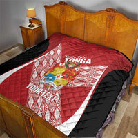 Tonga Rugby Custom Quilt Go ʻIkale Tahi Go Tongan Tapa Cloth