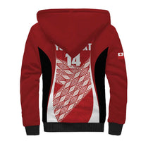 Tonga Rugby Custom Sherpa Hoodie Go ʻIkale Tahi Go Tongan Tapa Cloth
