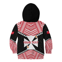 Personalised 29 July Wallis And Futuna Territory Day Kid Hoodie Polynesian Tribal Pattern LT14 - Polynesian Pride