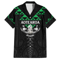 Personalised Aotearoa Rugby Family Matching Tank Maxi Dress and Hawaiian Shirt New Zealand Maori Kete Matauranga Pattern