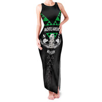 Personalised Aotearoa Rugby Family Matching Tank Maxi Dress and Hawaiian Shirt New Zealand Maori Kete Matauranga Pattern