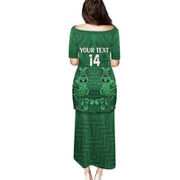 Custom Aotearoa Rugby Puletasi New Zealand Maori Kete Poutama Pattern