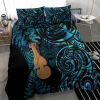 Kotiate New Zealand Bedding Set Maori Weapon Paua Shell Haka Fern