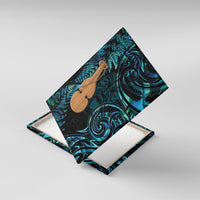 Kotiate New Zealand Canvas Wall Art Maori Weapon Paua Shell Haka Fern