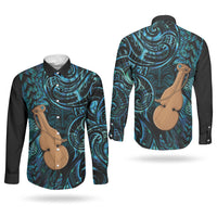 Kotiate New Zealand Couples Matching Summer Maxi Dress and Long Sleeve Button Shirt Maori Weapon Paua Shell Haka Fern LT14 - Polynesian Pride