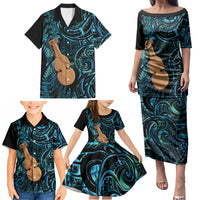 Kotiate New Zealand Family Matching Puletasi and Hawaiian Shirt Maori Weapon Paua Shell Haka Fern LT14 - Polynesian Pride