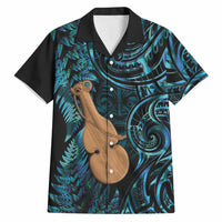 Kotiate New Zealand Hawaiian Shirt Maori Weapon Paua Shell Haka Fern LT14 Turquoise - Polynesian Pride