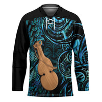 Kotiate New Zealand Hockey Jersey Maori Weapon Paua Shell Haka Fern