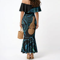 Kotiate New Zealand Mermaid Dress Maori Weapon Paua Shell Haka Fern LT14 - Polynesian Pride