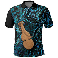 Kotiate New Zealand Polo Shirt Maori Weapon Paua Shell Haka Fern LT14 Turquoise - Polynesian Pride