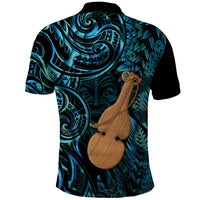 Kotiate New Zealand Polo Shirt Maori Weapon Paua Shell Haka Fern