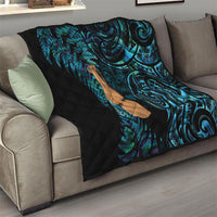Kotiate New Zealand Quilt Maori Weapon Paua Shell Haka Fern