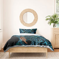 Maripi New Zealand Bedding Set Maori Weapon Paua Shell Haka Fern