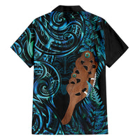 Maripi New Zealand Family Matching Long Sleeve Bodycon Dress and Hawaiian Shirt Maori Weapon Paua Shell Haka Fern