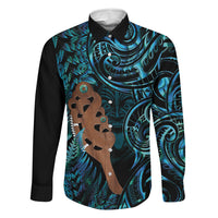 Maripi New Zealand Family Matching Off Shoulder Short Dress and Hawaiian Shirt Maori Weapon Paua Shell Haka Fern