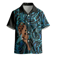 Maripi New Zealand Kid Hawaiian Shirt Maori Weapon Paua Shell Haka Fern LT14 - Polynesian Pride