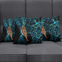 Maripi New Zealand Pillow Cover Maori Weapon Paua Shell Haka Fern