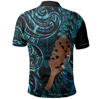 Maripi New Zealand Polo Shirt Maori Weapon Paua Shell Haka Fern LT14 - Polynesian Pride
