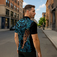 Maripi New Zealand Zipper Polo Shirt Maori Weapon Paua Shell Haka Fern LT14 - Polynesian Pride