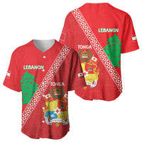 Tonga And Lebanon Baseball Jersey 2026 Together Half Style