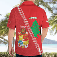 Tonga And Lebanon Hawaiian Shirt 2026 Together Half Style