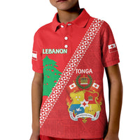 Tonga And Lebanon Kid Polo Shirt 2026 Together Half Style