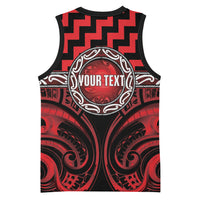 Aotearoa Ngapuhi Personalised Basketball Jersey Maori Iwi Poutama Puhoro Tattoo