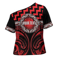 Aotearoa Ngapuhi Personalised Cross Shoulder Shirt Maori Iwi Poutama Puhoro Tattoo