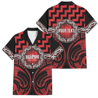 Aotearoa Ngapuhi Personalised Family Matching Puletasi and Hawaiian Shirt Maori Iwi Poutama Puhoro Tattoo