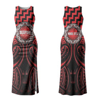 Aotearoa Ngapuhi Personalised Family Matching Tank Maxi Dress and Hawaiian Shirt Maori Iwi Poutama Puhoro Tattoo