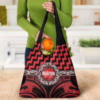 Aotearoa Ngapuhi Grocery Bag Maori Iwi Poutama Puhoro Tattoo