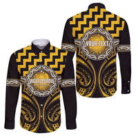 Aotearoa Ngati Porou Personalised Family Matching Long Sleeve Bodycon Dress and Hawaiian Shirt Maori Iwi Poutama Puhoro Tattoo