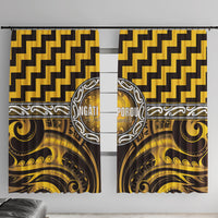 Aotearoa Ngati Porou Window Curtain Maori Iwi Poutama Puhoro Tattoo