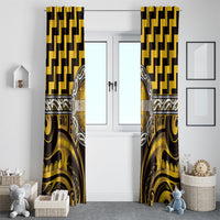 Aotearoa Ngati Porou Window Curtain Maori Iwi Poutama Puhoro Tattoo