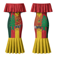 Custom Rugby Papua New Guinea and Lebanon Couples Matching Mermaid Dress and Long Sleeve Button Shirt PNG Kumuls Cedars Together