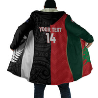 Custom Rugby New Zealand and Lebanon Cloak All Black Cedars Together