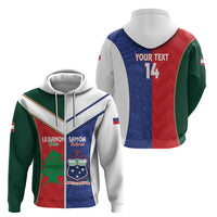 Custom Rugby Samoa and Lebanon Zip Hoodie Toa Samoa Cedars Together