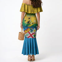 Malampa Fiji Day Mermaid Dress 10 October Together We Grow Grunge Tapa Motifs