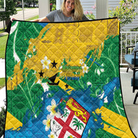 Malampa Fiji Day Quilt 10 October Together We Grow Grunge Tapa Motifs