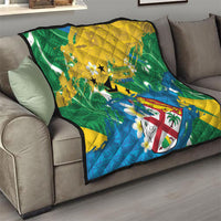 Malampa Fiji Day Quilt 10 October Together We Grow Grunge Tapa Motifs