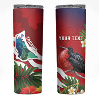 Personalised Kiribati Tarawa Atoll Skinny Tumbler Frigate Bird With Map Tropical Style
