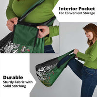 New Zealand and South Africa Rugby Custom Grocery Bag Maori Tiki Fern Springboks Kente Pattern - Polynesian Pride