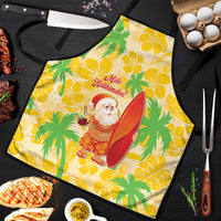 Aloha Hawaii Christmas Apron Mele Kalikimaka Funny Santa Palaka Quilt Motifs - Polynesian Pride