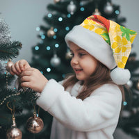 Aloha Hawaii Christmas Santa Hat Mele Kalikimaka Funny Santa Palaka Quilt Motifs - Polynesian Pride