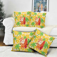 Aloha Hawaii Christmas Pillow Cover Mele Kalikimaka Funny Santa Palaka Quilt Motifs - Polynesian Pride