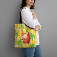 Aloha Hawaii Christmas Tote Bag Mele Kalikimaka Funny Santa Palaka Quilt Motifs - Polynesian Pride