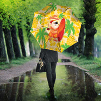 Aloha Hawaii Christmas Umbrella Mele Kalikimaka Funny Santa Palaka Quilt Motifs - Polynesian Pride